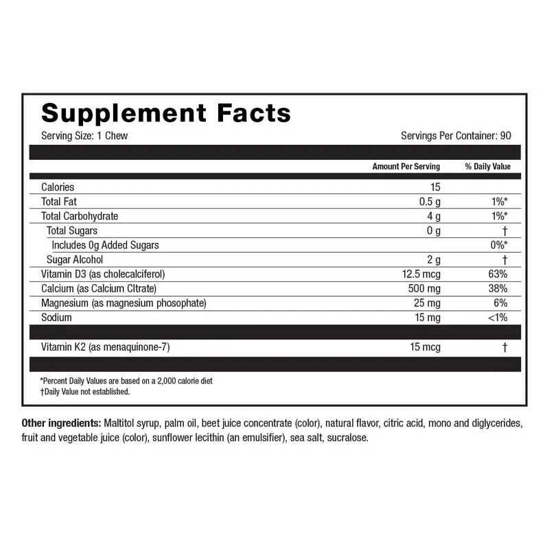 Calcium Soft Chew Combos - 90 Count