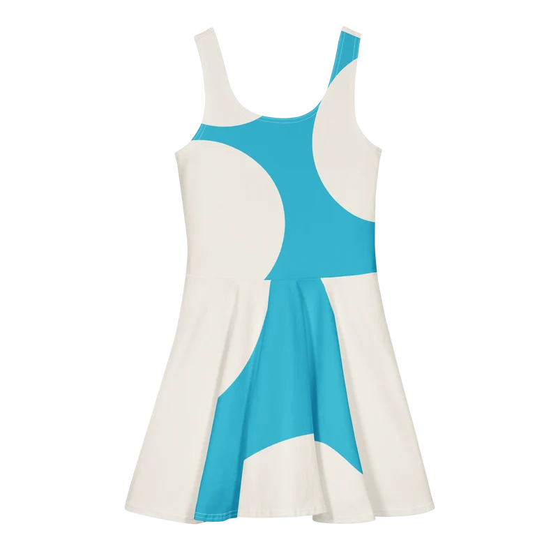 Moxi Blue Mushroom Cotton skater dress