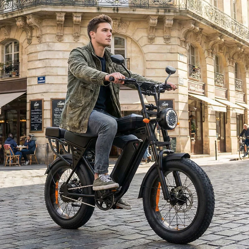 Aairsk X5 Fat Tire Electric Bike 50 Mile 28MPH NFC Start for Sale