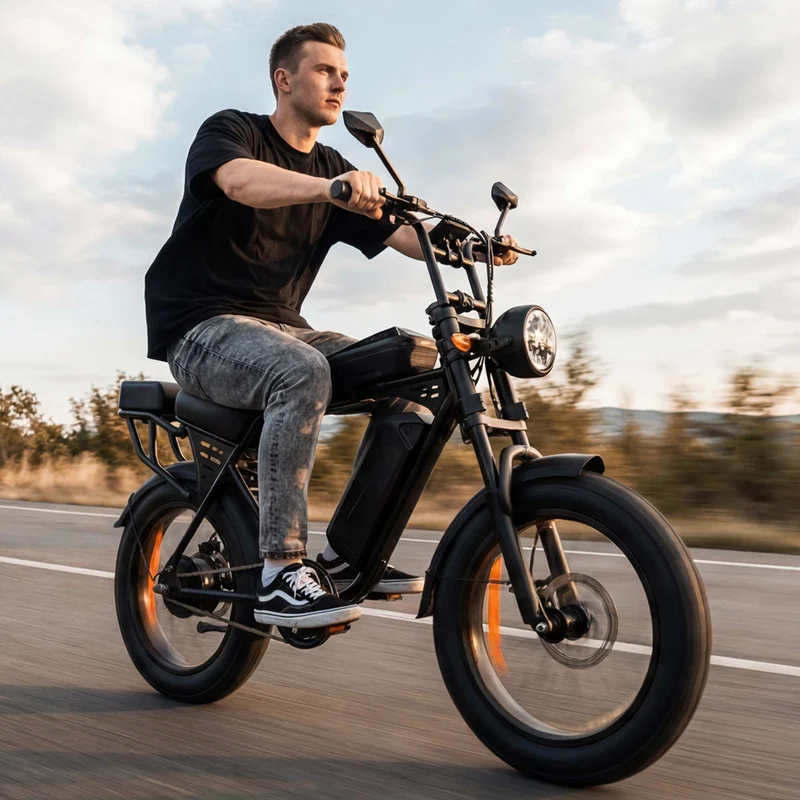 Aairsk X5 Fat Tire Electric Bike 50 Mile 28MPH NFC Start for Sale