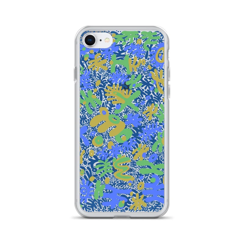 Bent Weird Color Theory Blue iPhone