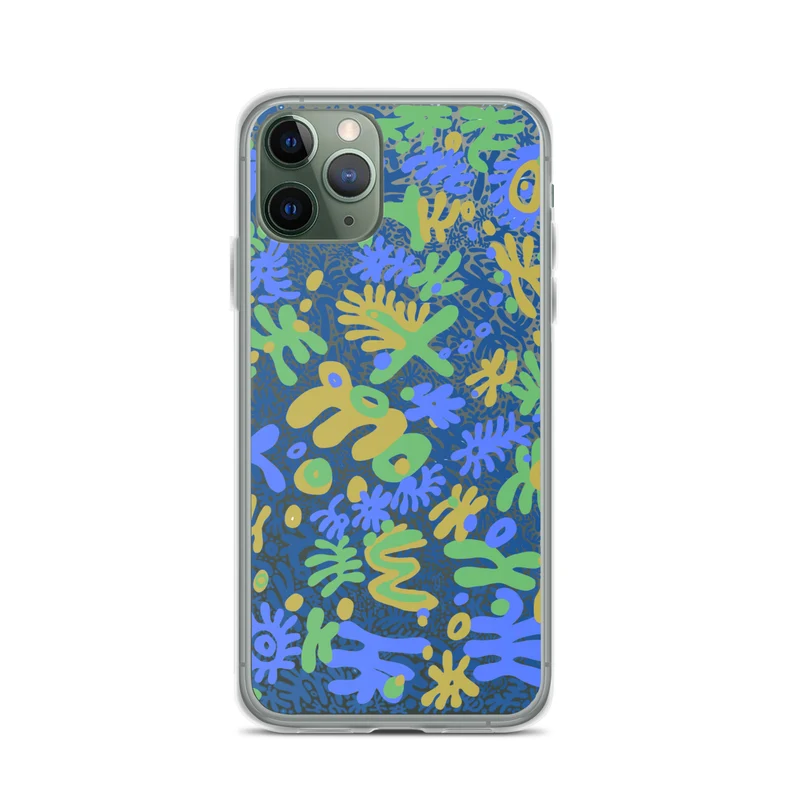 Bent Weird Color Theory Blue iPhone