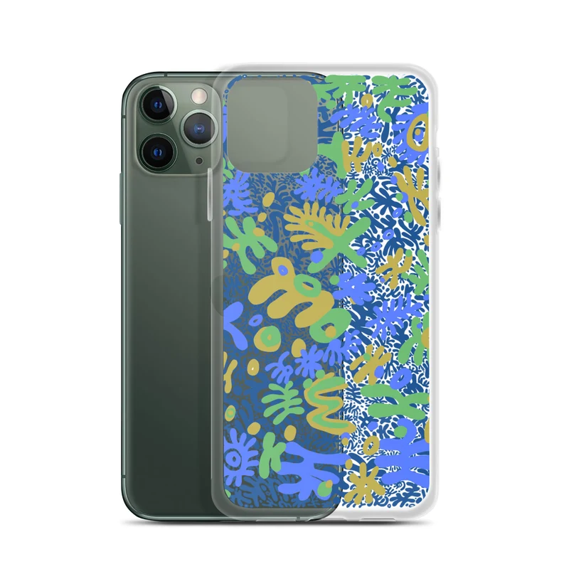 Bent Weird Color Theory Blue iPhone