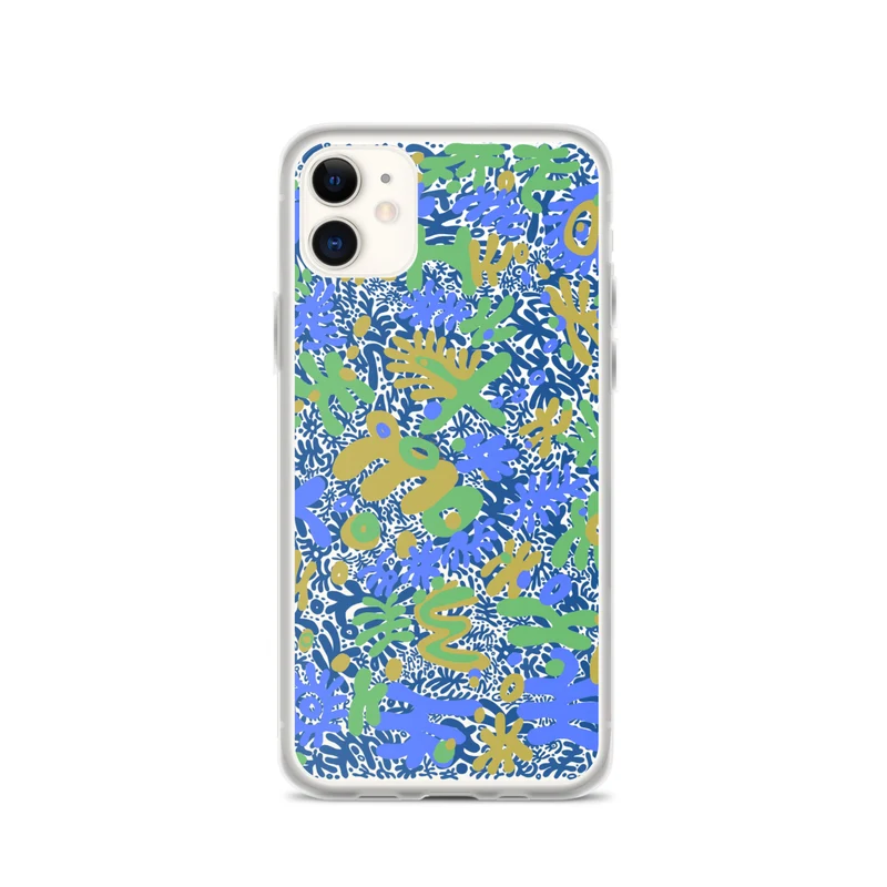 Bent Weird Color Theory Blue iPhone