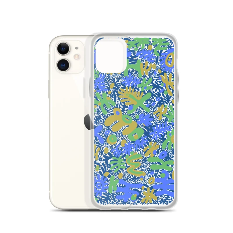 Bent Weird Color Theory Blue iPhone