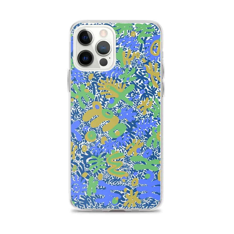 Bent Weird Color Theory Blue iPhone