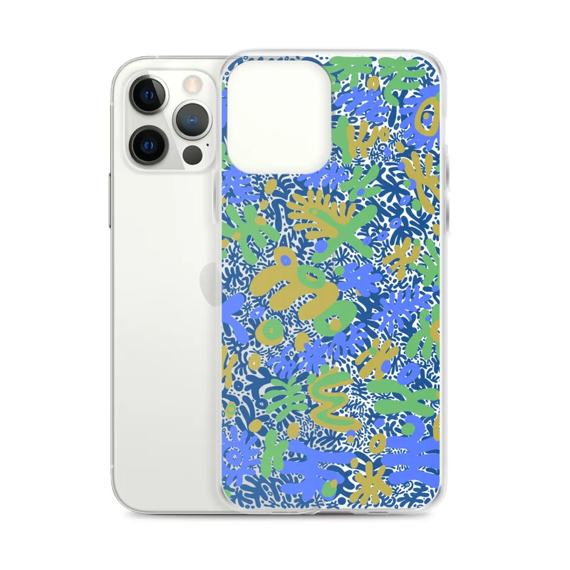 Bent Weird Color Theory Blue iPhone