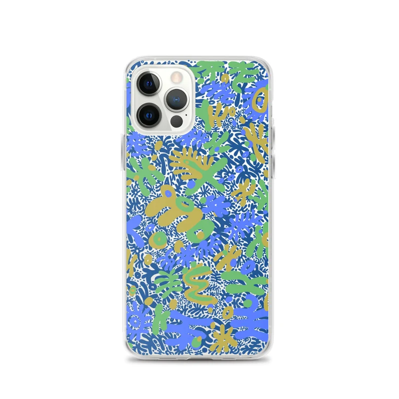 Bent Weird Color Theory Blue iPhone
