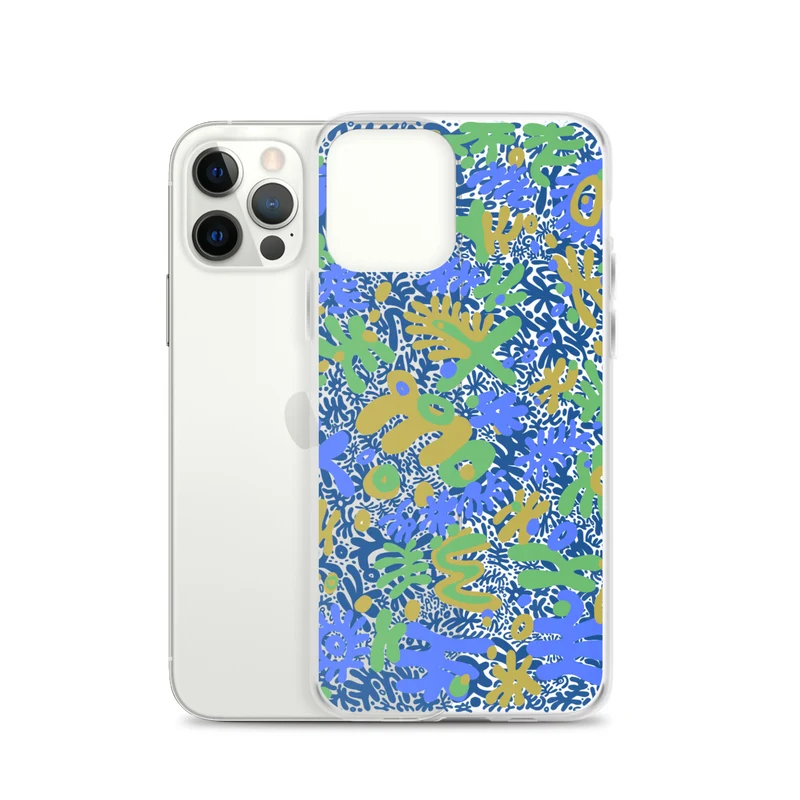 Bent Weird Color Theory Blue iPhone