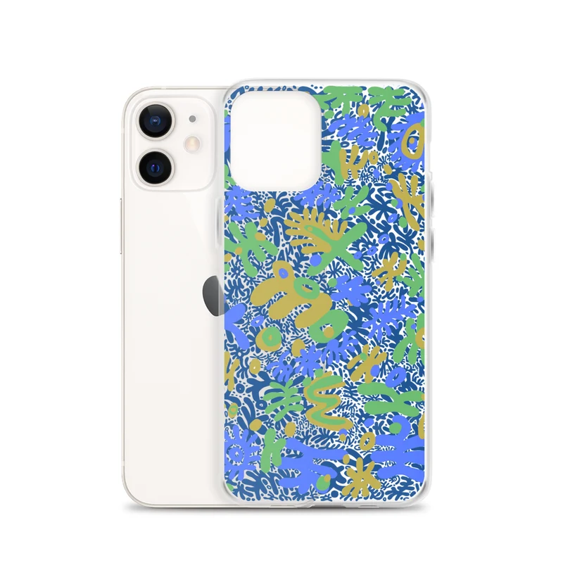 Bent Weird Color Theory Blue iPhone