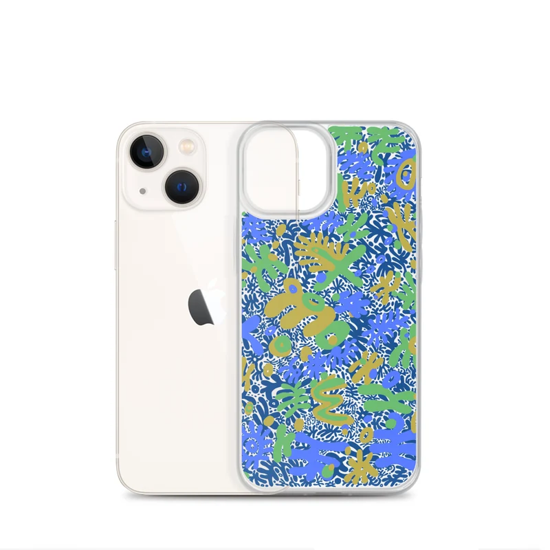 Bent Weird Color Theory Blue iPhone