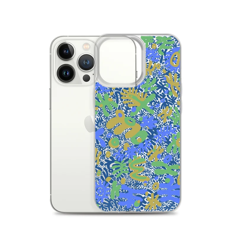 Bent Weird Color Theory Blue iPhone
