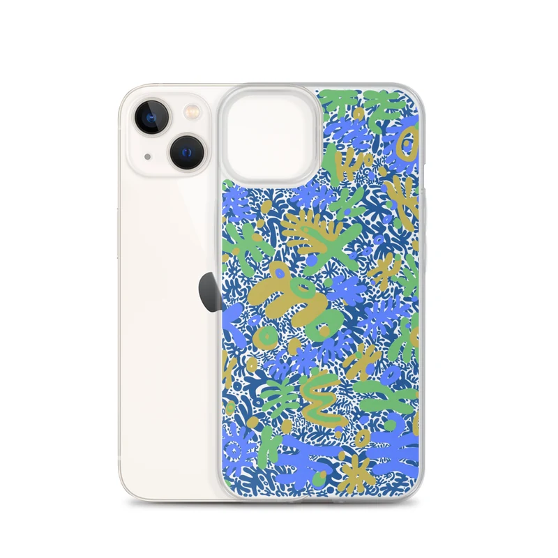 Bent Weird Color Theory Blue iPhone