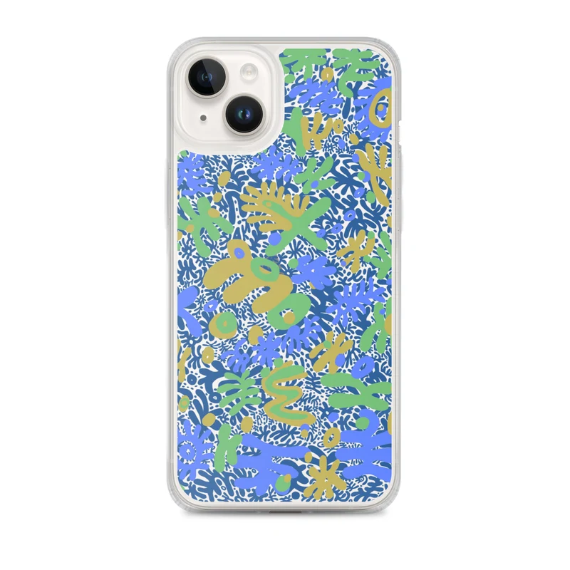 Bent Weird Color Theory Blue iPhone