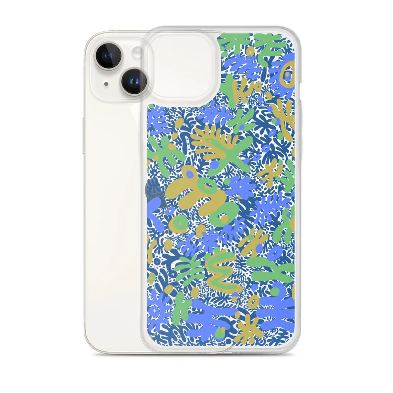 Bent Weird Color Theory Blue iPhone