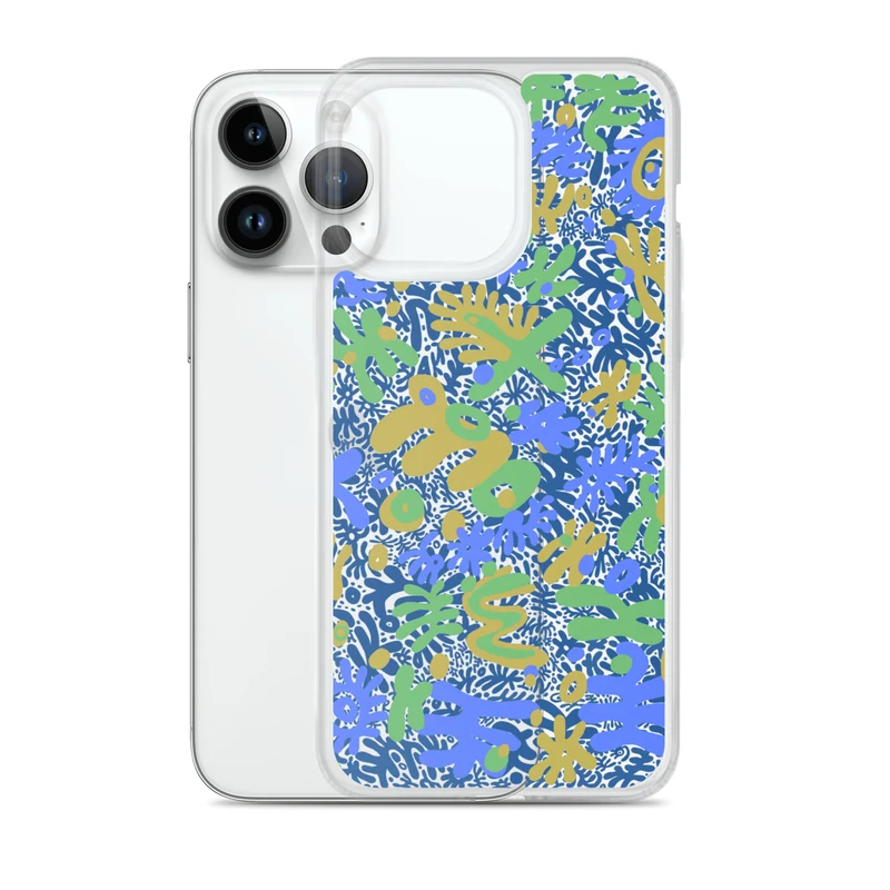 Bent Weird Color Theory Blue iPhone