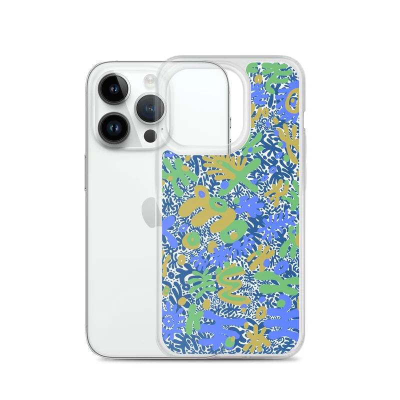 Bent Weird Color Theory Blue iPhone