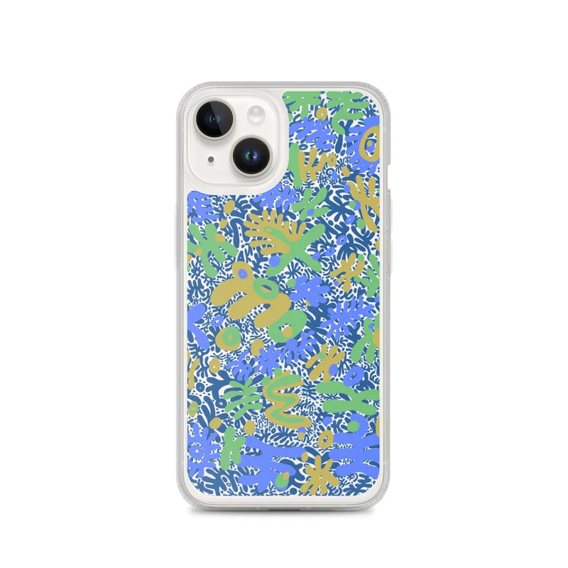 Bent Weird Color Theory Blue iPhone