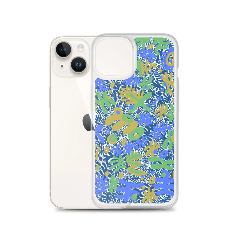 Bent Weird Color Theory Blue iPhone