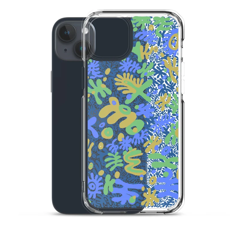 Bent Weird Color Theory Blue iPhone