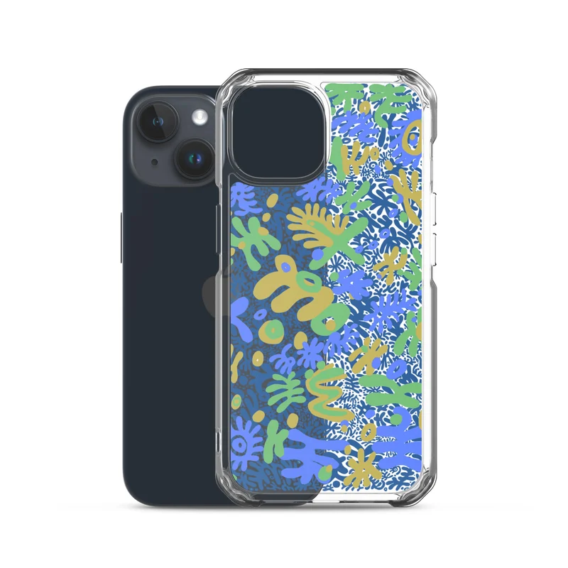 Bent Weird Color Theory Blue iPhone
