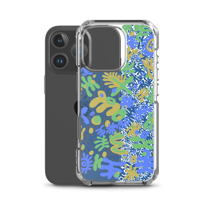 Bent Weird Color Theory Blue iPhone