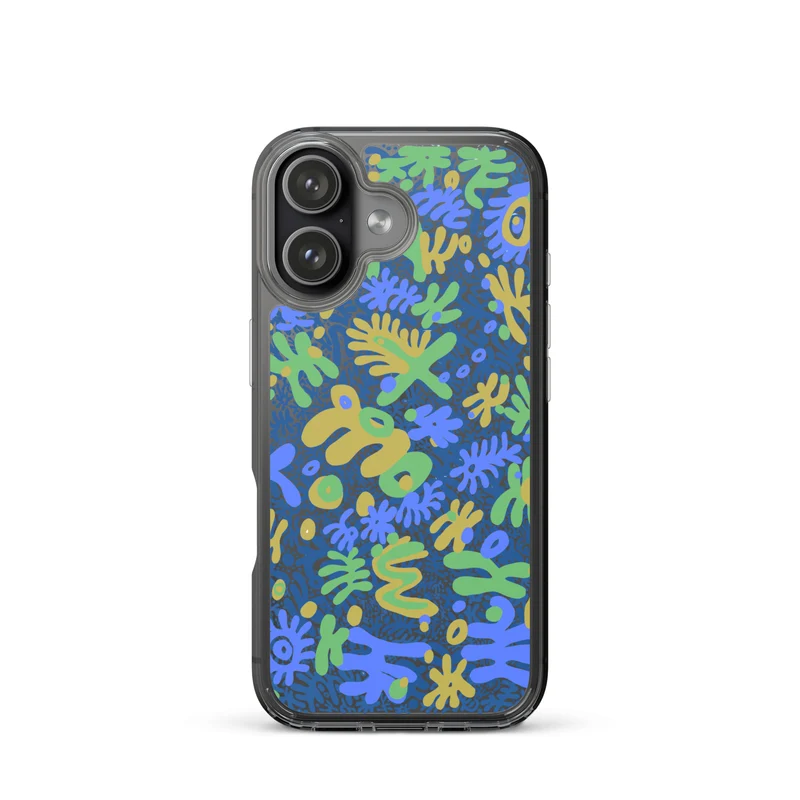 Bent Weird Color Theory Blue iPhone