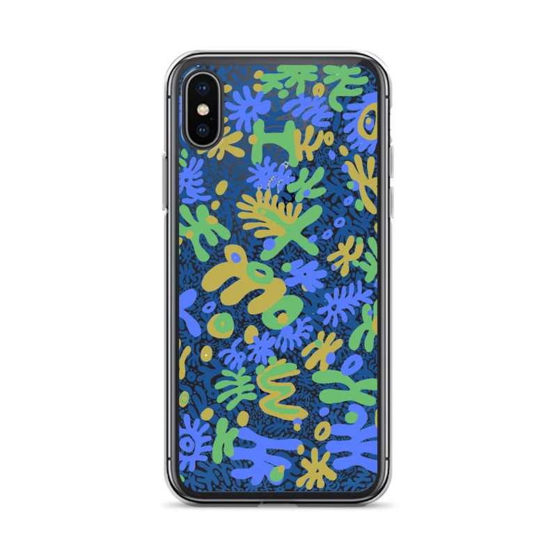 Bent Weird Color Theory Blue iPhone