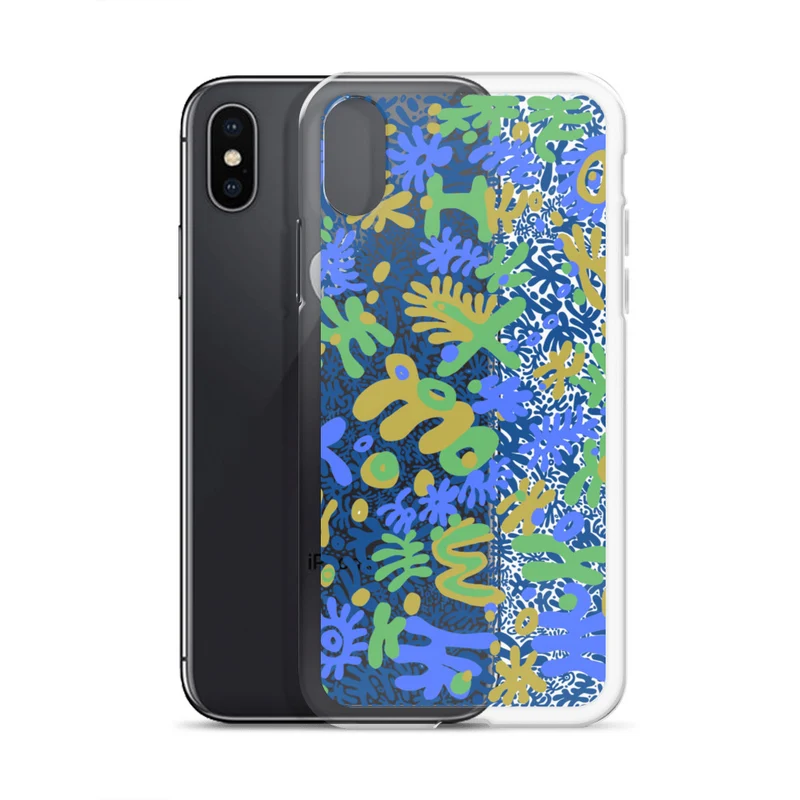 Bent Weird Color Theory Blue iPhone