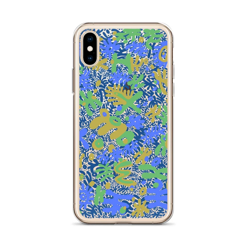 Bent Weird Color Theory Blue iPhone