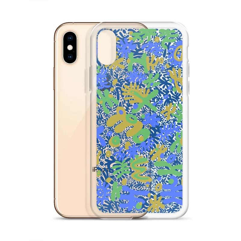 Bent Weird Color Theory Blue iPhone