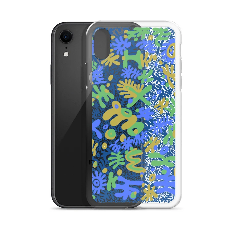 Bent Weird Color Theory Blue iPhone