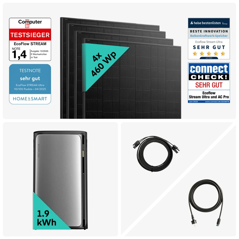 Yuma x EcoFlow - 1840W Balkonkraftwerk mit STREAM Ultra