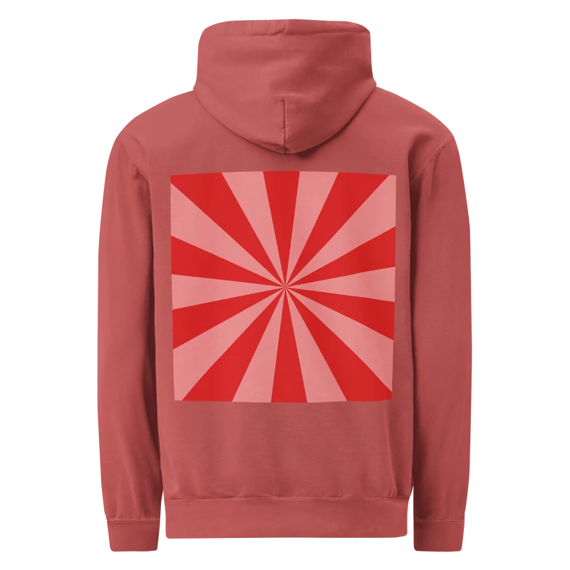 Moxi Sunburst Unisex garment-dyed hoodie