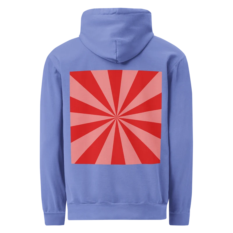 Moxi Sunburst Unisex garment-dyed hoodie