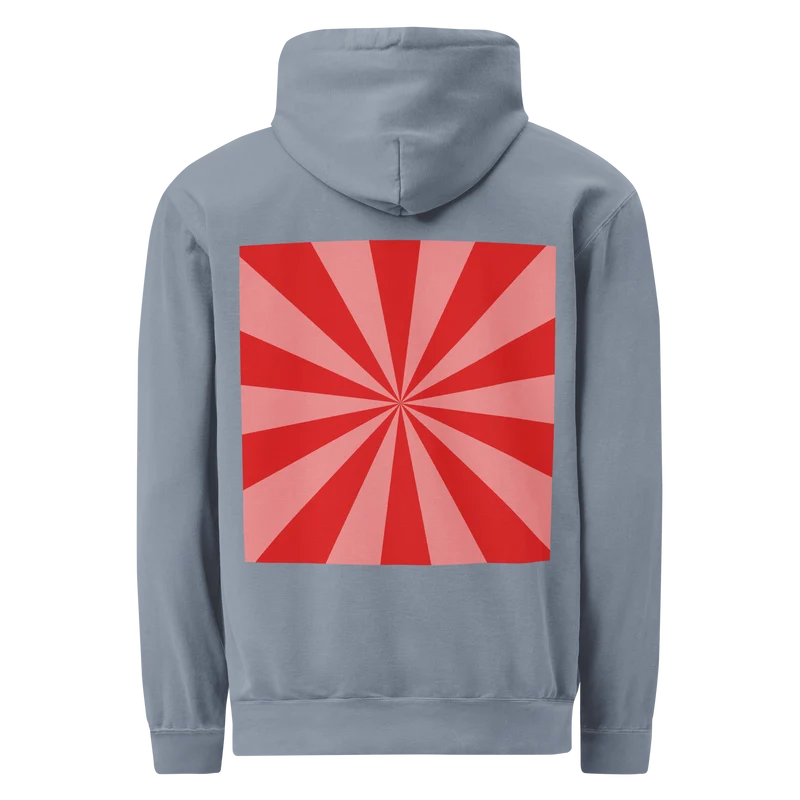 Moxi Sunburst Unisex garment-dyed hoodie