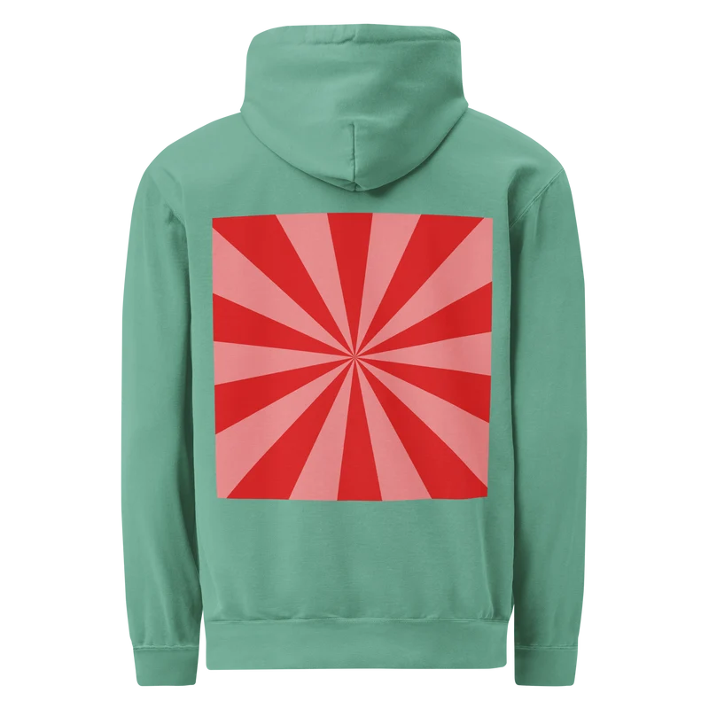 Moxi Sunburst Unisex garment-dyed hoodie