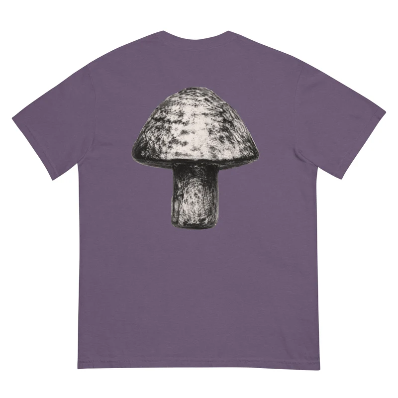 Moxi Sketchy Mushroom Unisex garment-dyed heavyweight t-shirt