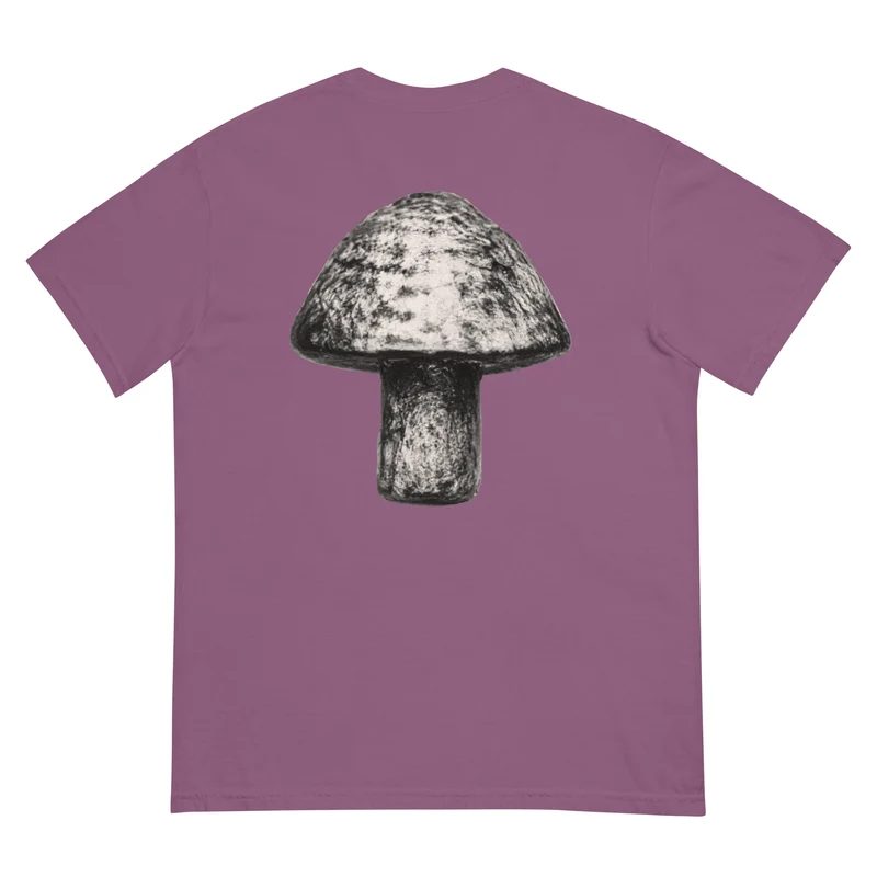 Moxi Sketchy Mushroom Unisex garment-dyed heavyweight t-shirt
