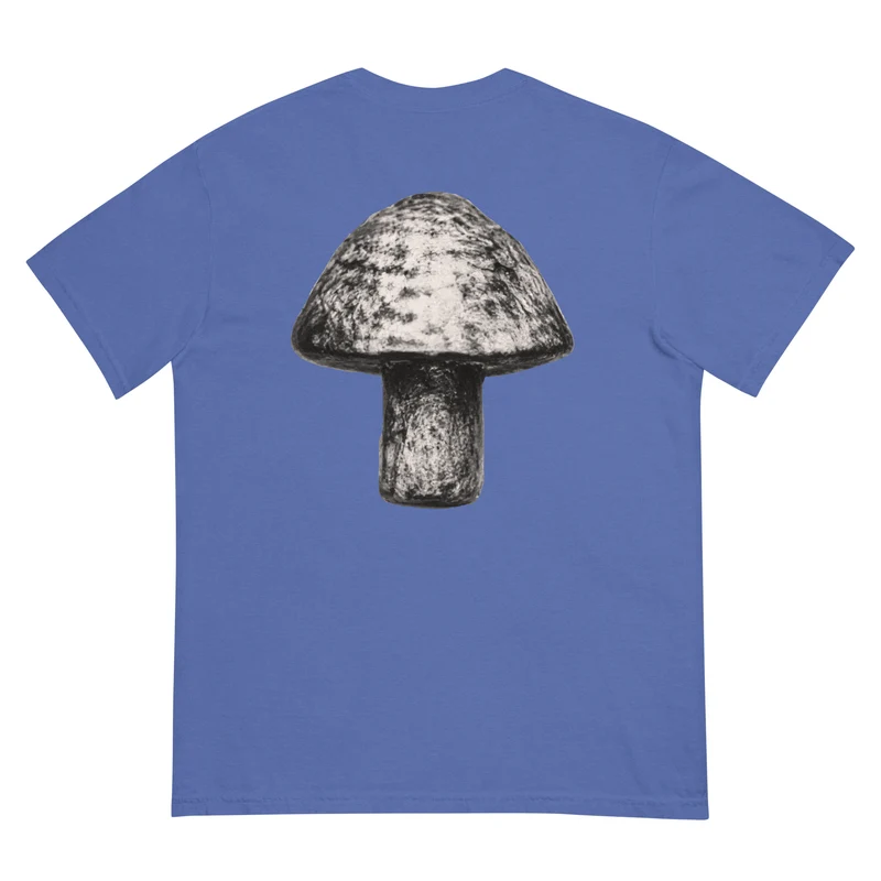 Moxi Sketchy Mushroom Unisex garment-dyed heavyweight t-shirt