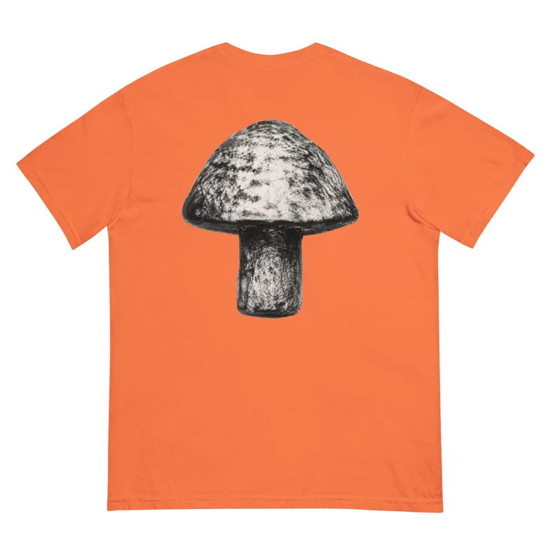 Moxi Sketchy Mushroom Unisex garment-dyed heavyweight t-shirt