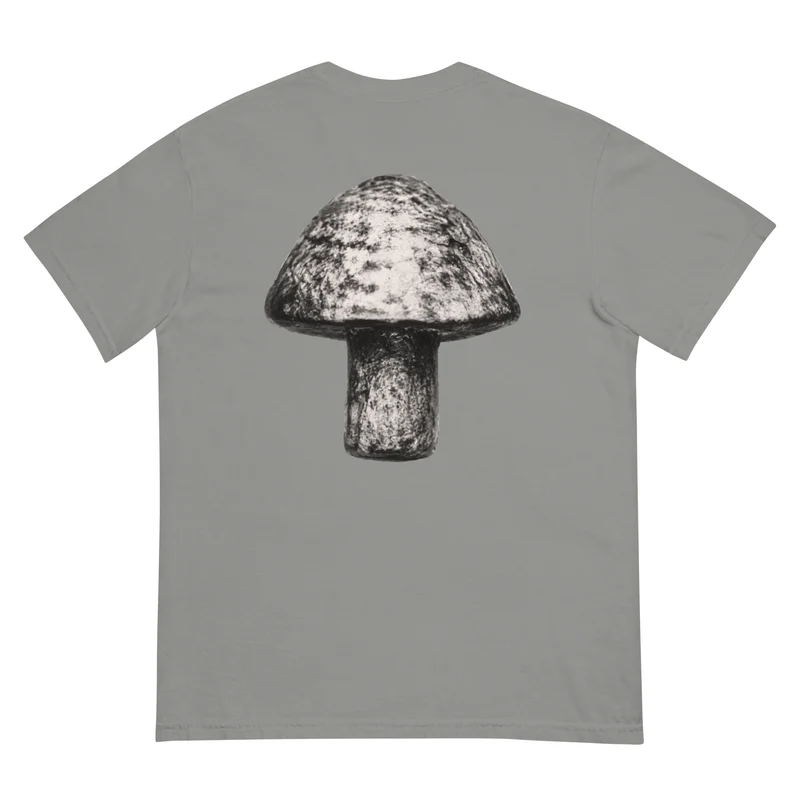 Moxi Sketchy Mushroom Unisex garment-dyed heavyweight t-shirt