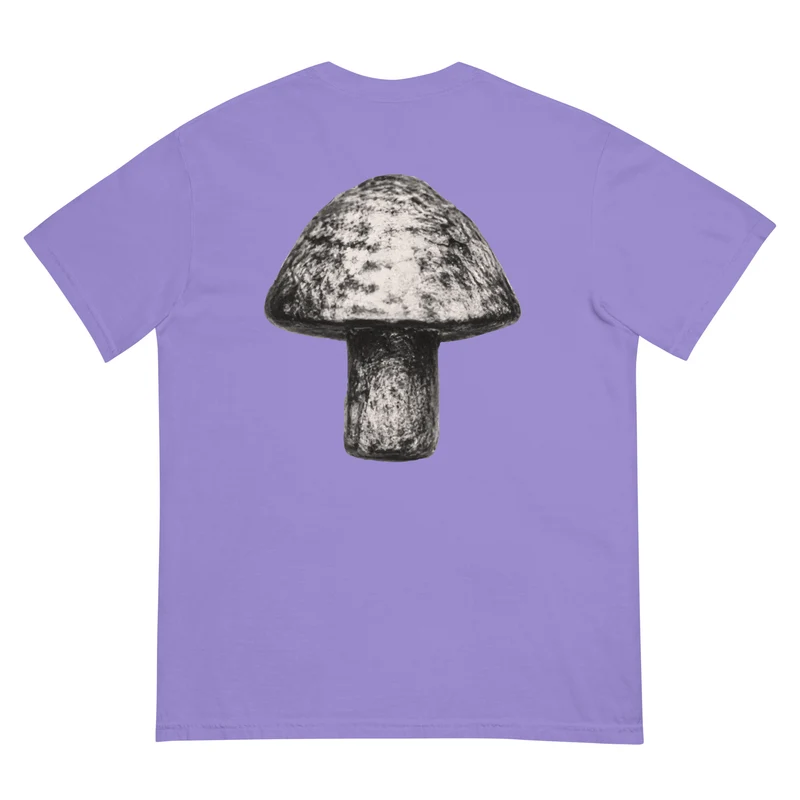 Moxi Sketchy Mushroom Unisex garment-dyed heavyweight t-shirt