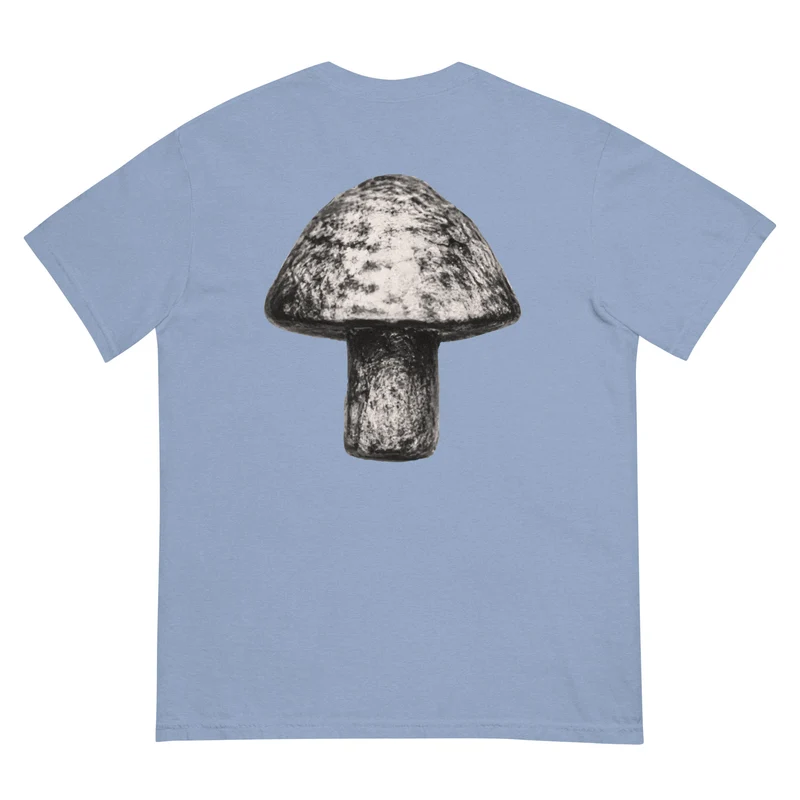 Moxi Sketchy Mushroom Unisex garment-dyed heavyweight t-shirt
