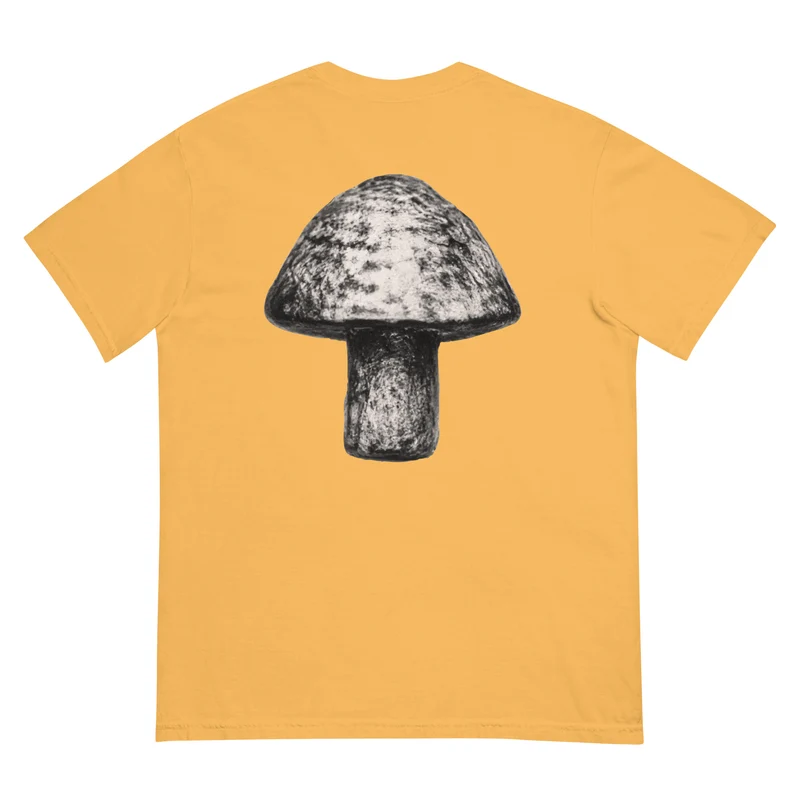 Moxi Sketchy Mushroom Unisex garment-dyed heavyweight t-shirt