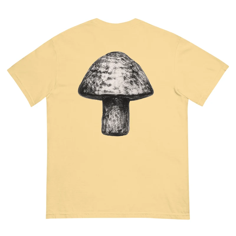 Moxi Sketchy Mushroom Unisex garment-dyed heavyweight t-shirt