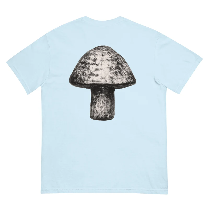Moxi Sketchy Mushroom Unisex garment-dyed heavyweight t-shirt