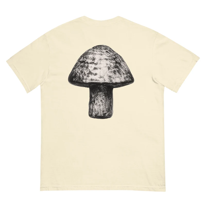 Moxi Sketchy Mushroom Unisex garment-dyed heavyweight t-shirt