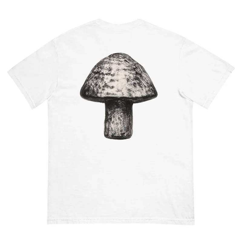 Moxi Sketchy Mushroom Unisex garment-dyed heavyweight t-shirt