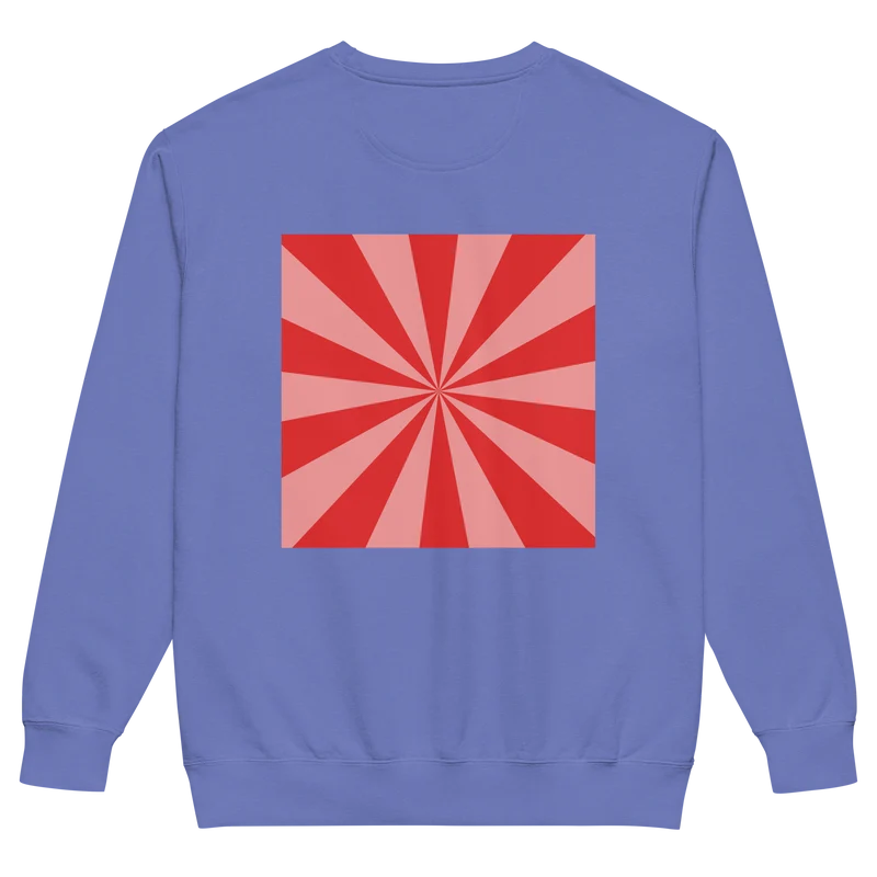 Moxi Sunburst Unisex garment-dyed sweatshirt